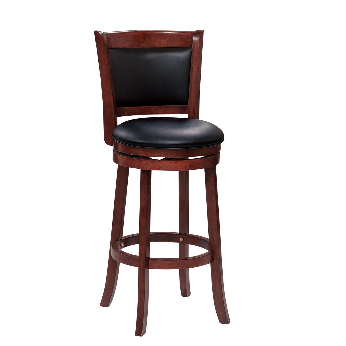 Shapel Dark Cherry Swivel Pub Height Chair