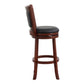 Shapel Dark Cherry Swivel Pub Height Chair