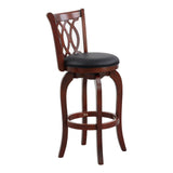 Shapel Dark Cherry Swivel Pub Height Chair