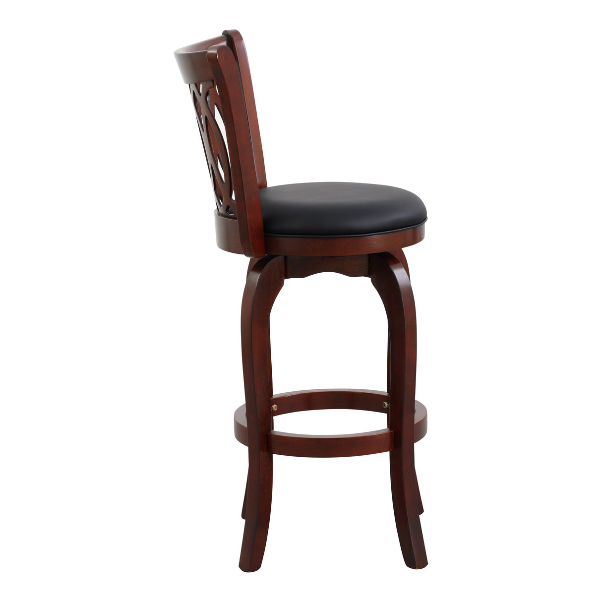 Shapel Dark Cherry Swivel Pub Height Chair