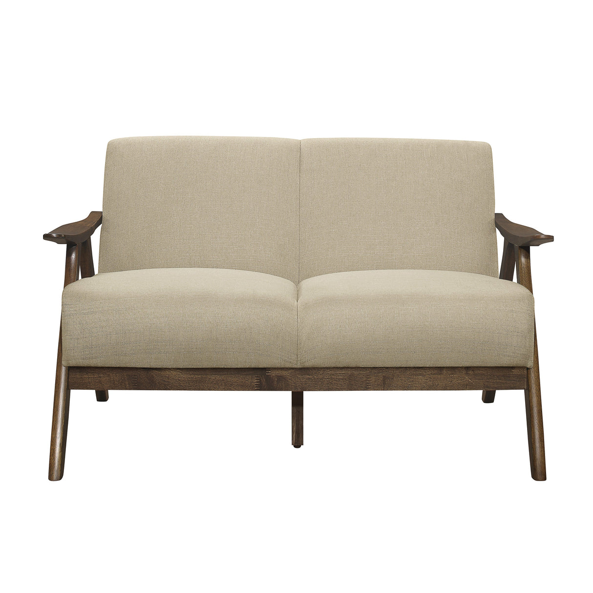 Damala Light Brown Loveseat