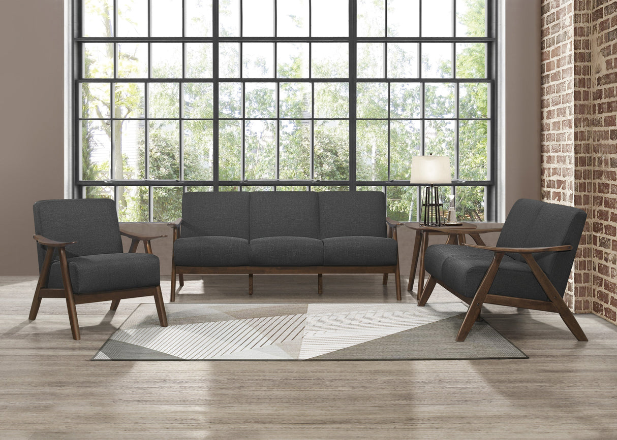 Damala Dark Gray Loveseat