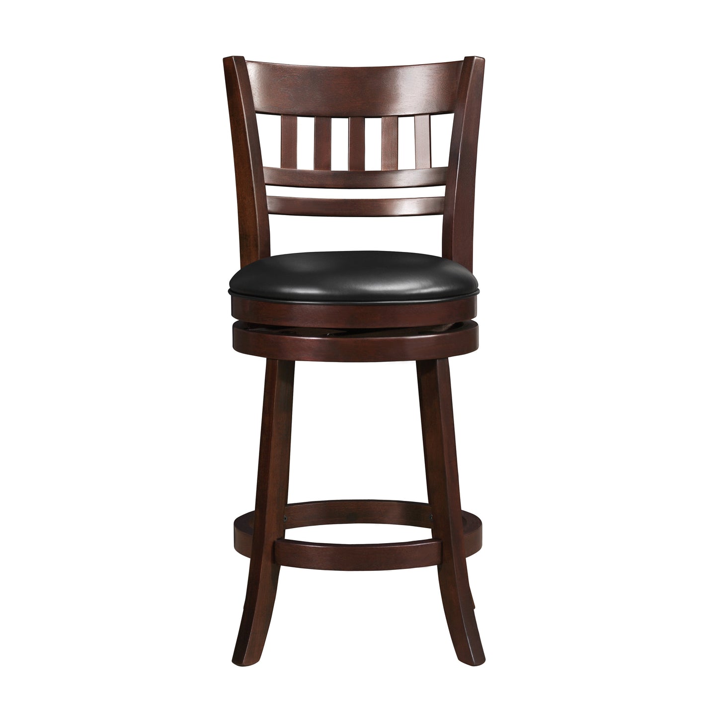 Edmond Dark Cherry Swivel Counter Height Chair