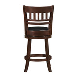 Edmond Dark Cherry Swivel Counter Height Chair