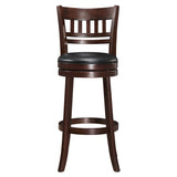 Edmond Dark Cherry Swivel Pub Height Chair