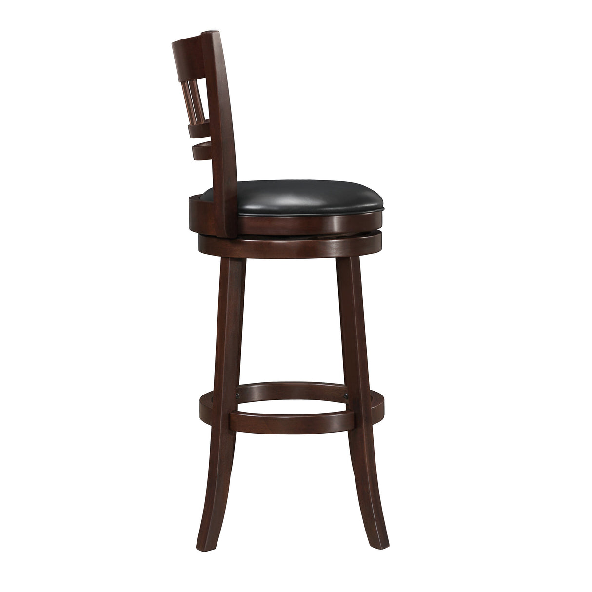 Edmond Dark Cherry Swivel Pub Height Chair