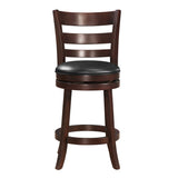 Edmond Dark Cherry Swivel Counter Height Chair