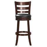 Edmond Dark Cherry Swivel Pub Height Chair