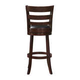 Edmond Dark Cherry Swivel Pub Height Chair