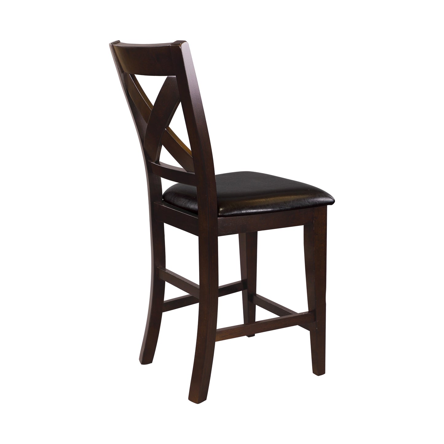 Crown Pointe Warm Merlot Counter Height Chair, Set of 2
