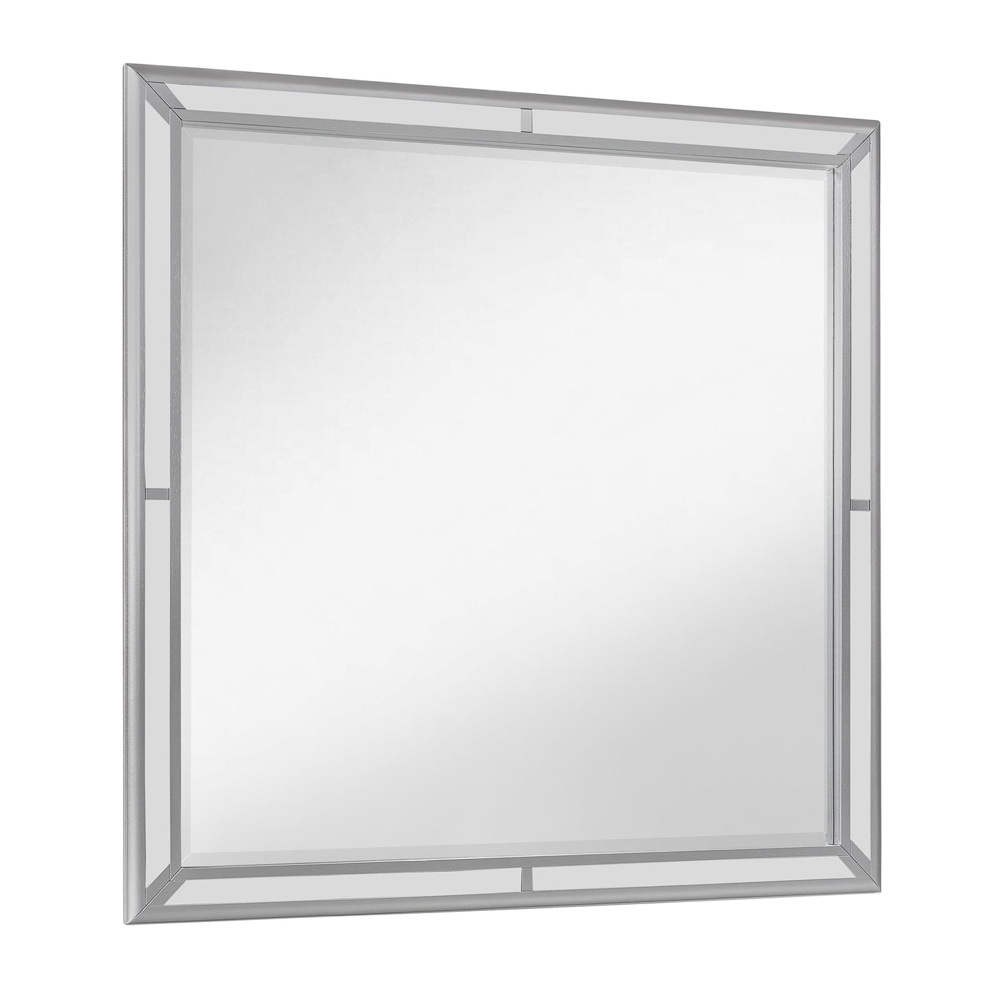Aveline Silver LED Upholstered Panel Bedroom Set