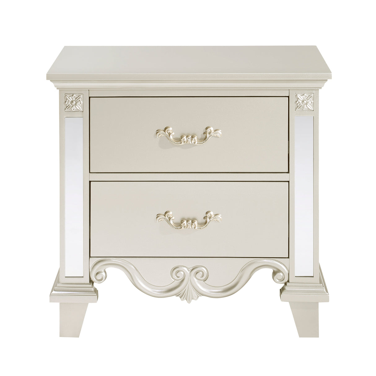 Ever Champagne Mirrored Nightstand