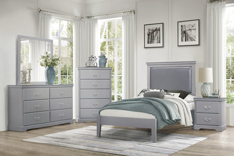 Seabright Gray Twin Bed