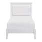 Seabright White Twin Bed