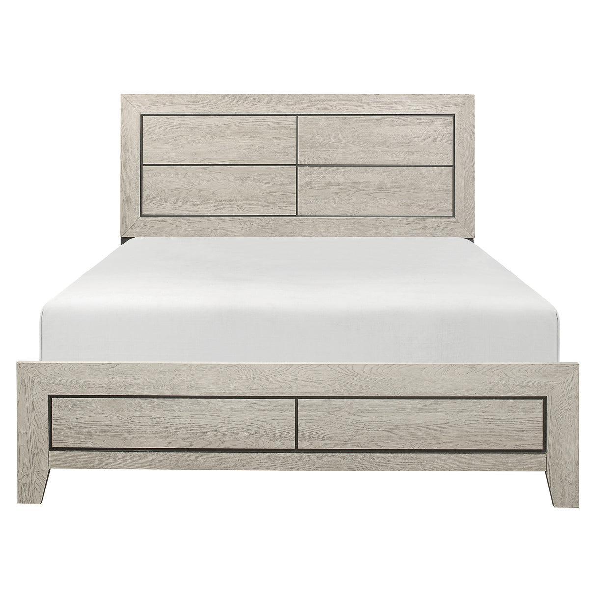 Quinby Light Brown Queen Bed