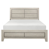 Quinby Light Brown Queen Bed