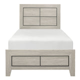 Quinby Light Brown Twin Bed