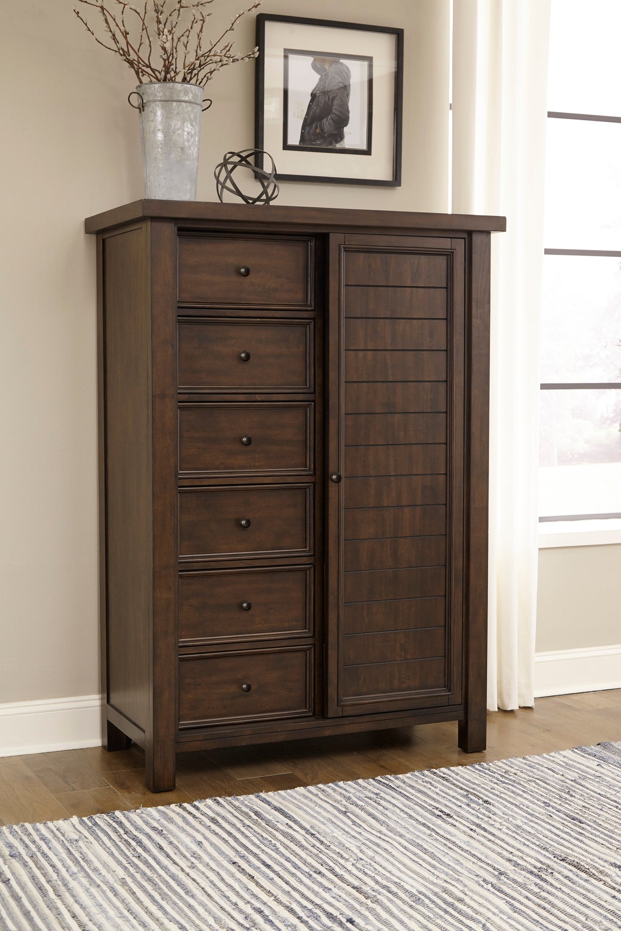 Logandale Brown Wardrobe