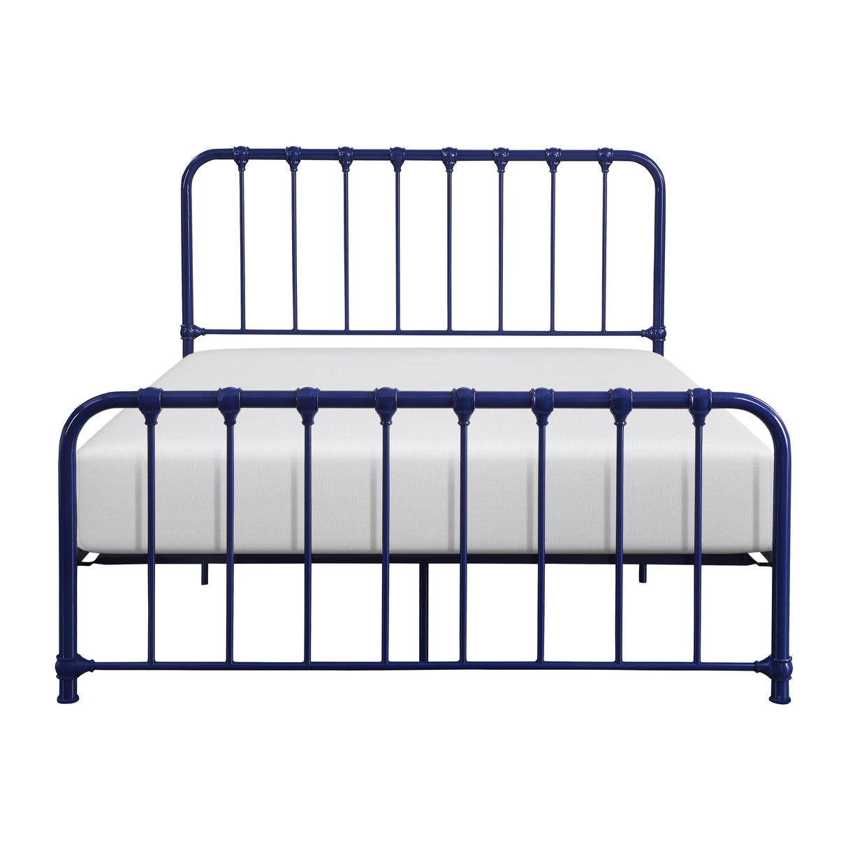 Bethany Blue Full Metal Platform Bed