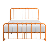 Bethany Orange Full Metal Platform Bed