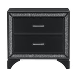 Salon Black Nightstand