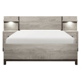 Zephyr Light Gray Full Wall Bed