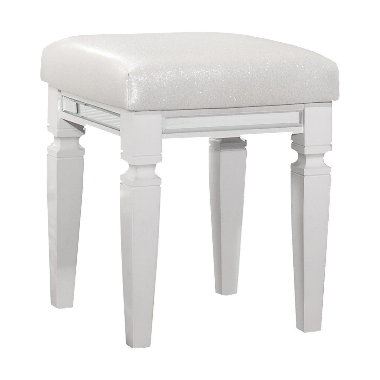 Tamsin White Vanity Stool