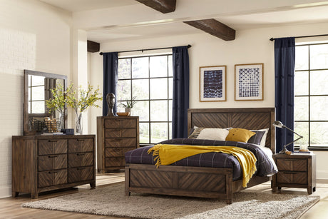 Parnell Rustic King Panel Bed