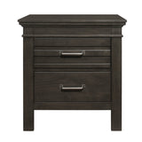 Blaire Farm Charcoal Gray Nightstand