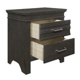 Blaire Farm Charcoal Gray Nightstand