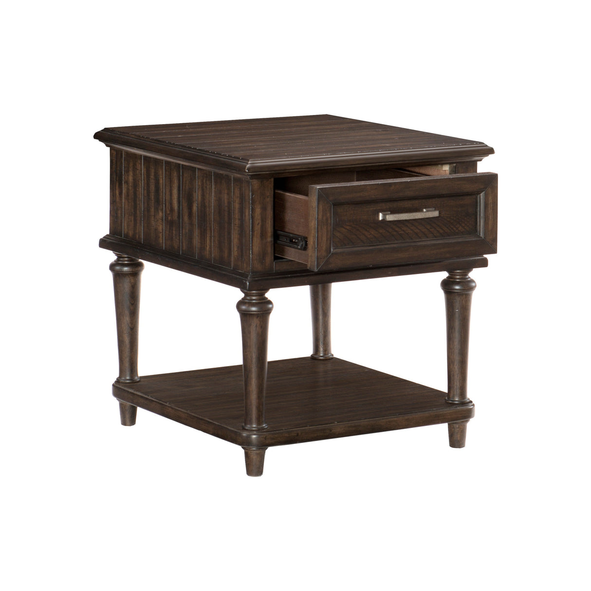 Cardano Driftwood Charcoal End Table