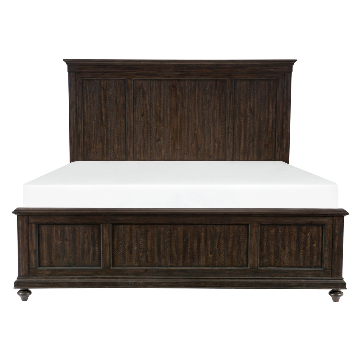 Cardano Driftwood Charcoal King Panel Bed