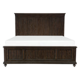 Cardano Driftwood Charcoal King Panel Bed