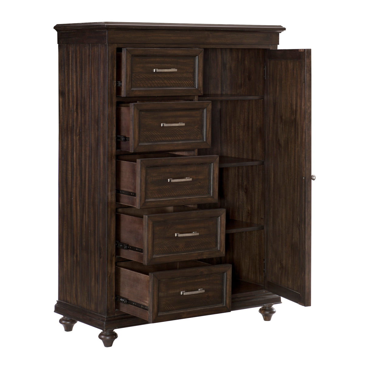 Cardano Driftwood Charcoal Wardrobe Chest