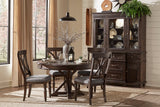 Cardano Driftwood Charcoal Round Dining Set