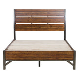 Holverson Rustic Brown King Platform Bed