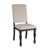 Begonia Grayish Brown Side Chair, Set of 2