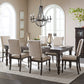 Begonia Grayish Brown Extendable Dining Table