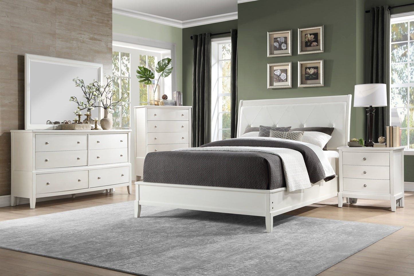 Cotterill White Panel Bedroom Set