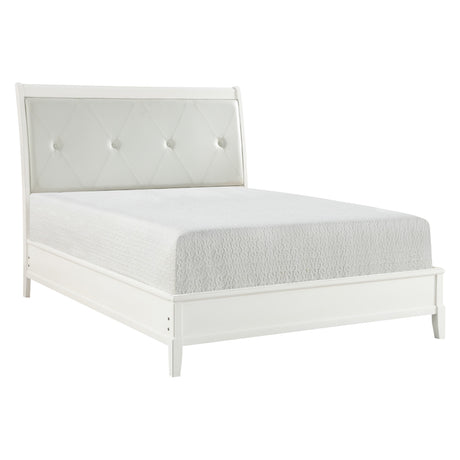 Cotterill White Queen Panel Bed