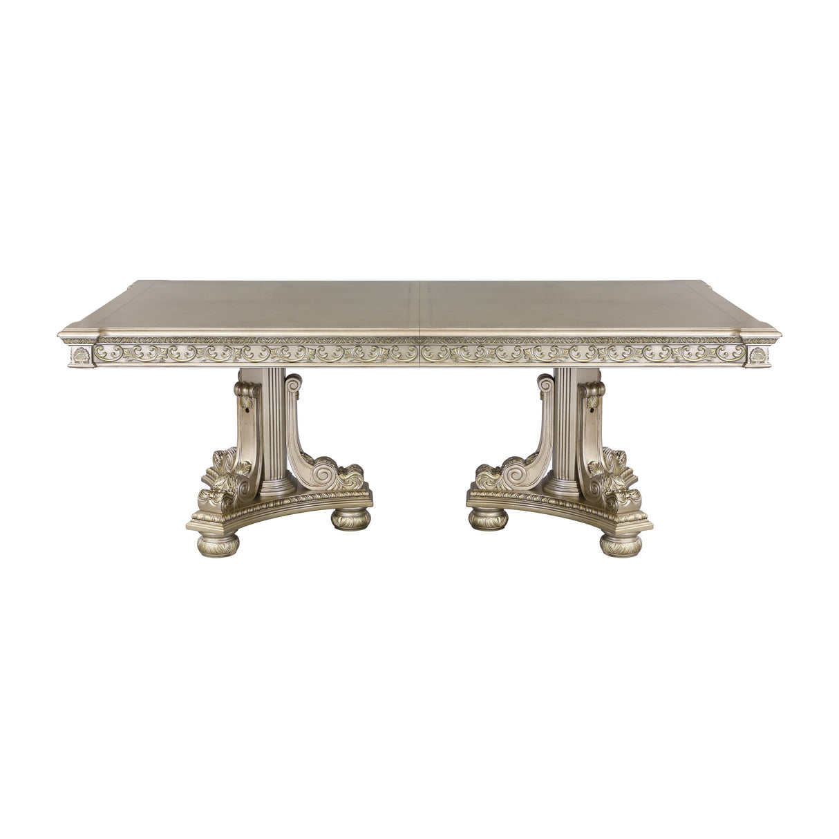 Catalonia Platinum Gold Extendable Dining Table