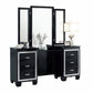 Allura Black Vanity Dresser with Mirror