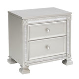 Bevelle Silver Nightstand