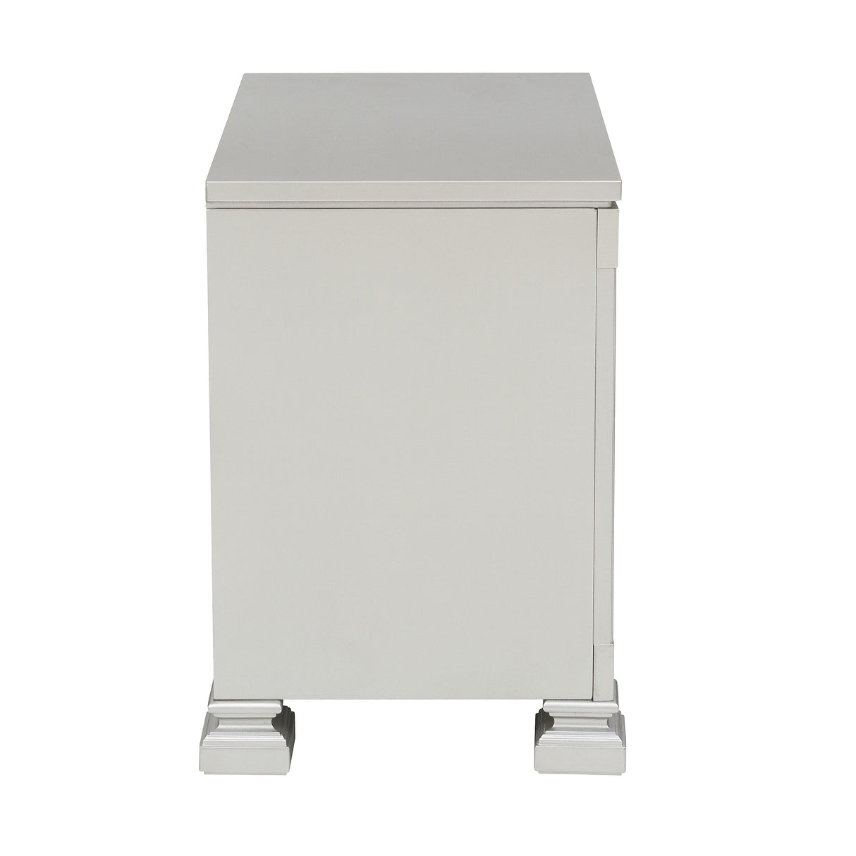 Bevelle Silver Nightstand