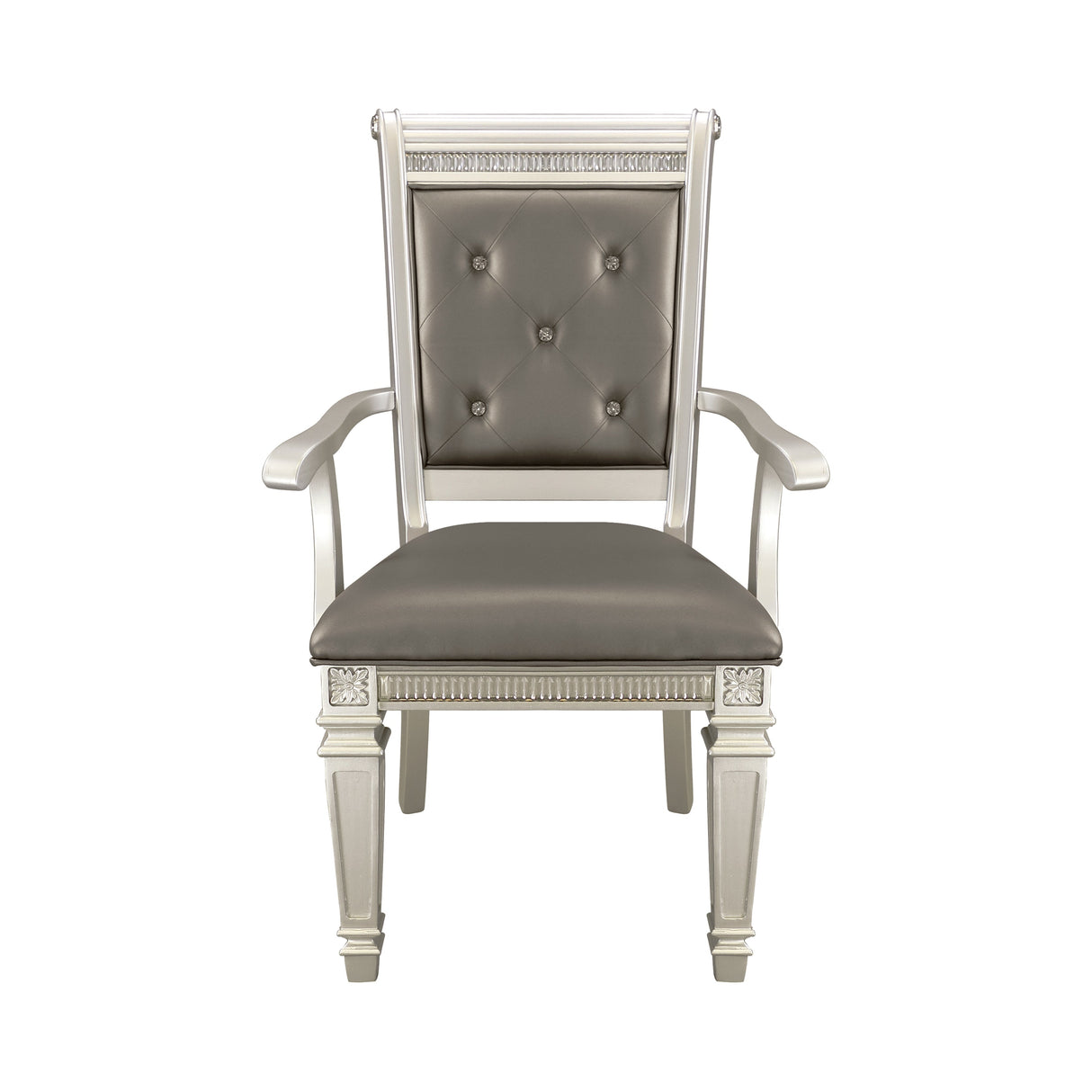 Bevelle Silver Arm Chair, Set of 2