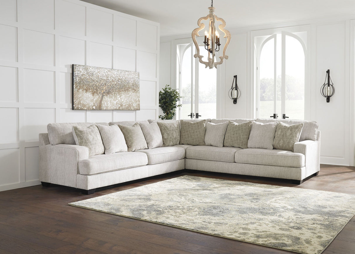 Rawcliffe Parchment 3-Piece Sectional - Ashley - Eve Furniture