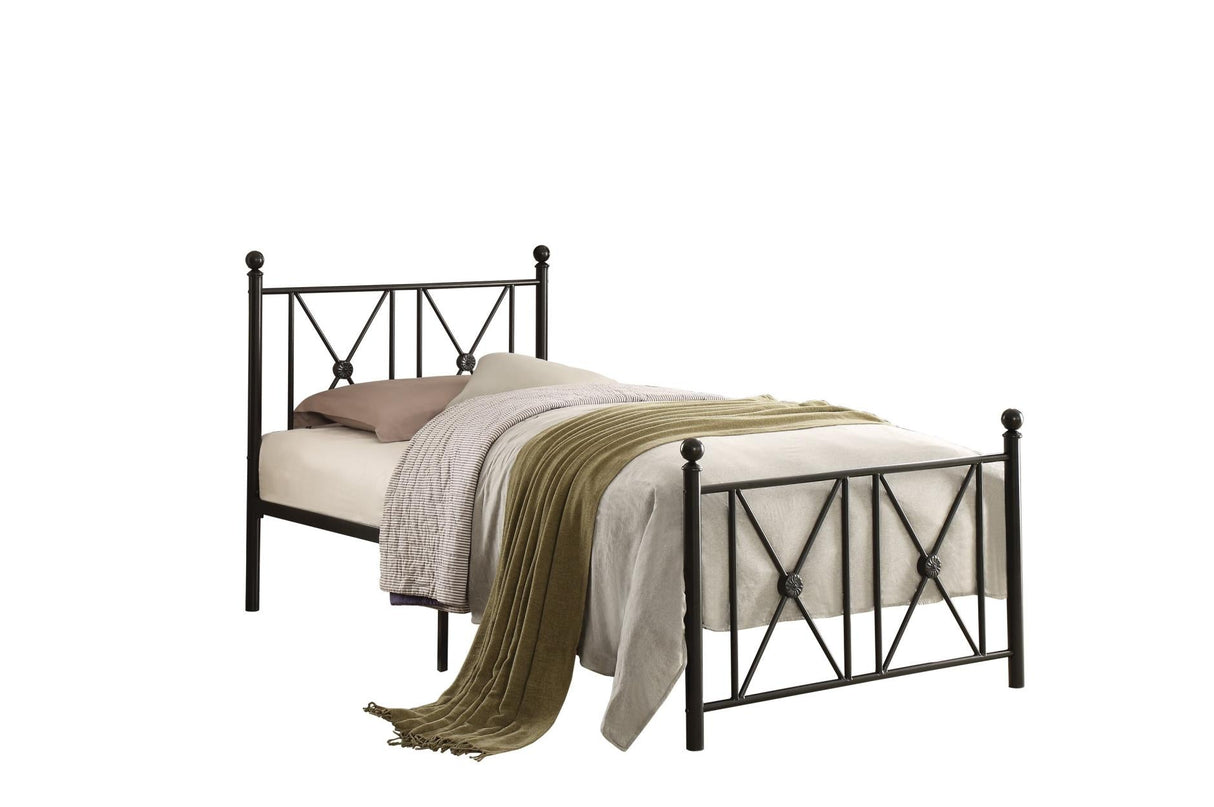 Mardelle Black Twin Metal Platform Bed