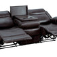 Yerba Brown Microfiber Double Lay Flat Reclining Sofa