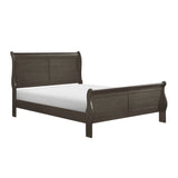 Mayville Stained Gray King Sleigh Bed