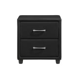 Lorenzi Black Nightstand